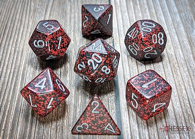 Kit de Dados - Speckled® Polyhedral Silver Volcano™ 7-Die Set - Importado