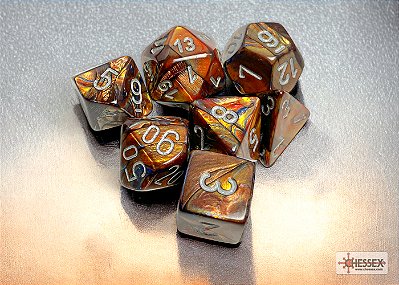 Lustrous® Polyhedral Gold/silver 7-Die Set - Importado