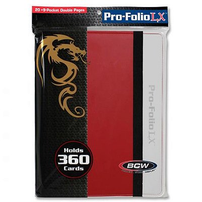 Binder: 9pkt: Pro-Folio: LX Red White - Importado