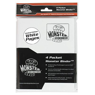 Binder: 4pkt Monster Matte White - White Pages - Importado
