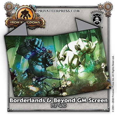 IRON KINGDOMS RPG: BORDERLANDS GM SCREEN - Importado