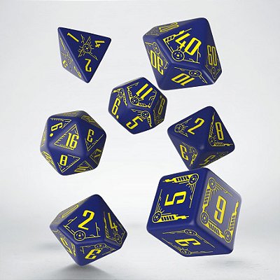 Galactic Navy & Yellow Dice Set - Importado