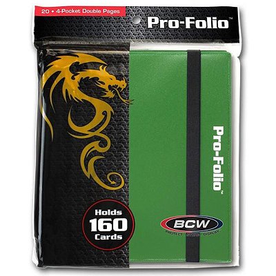 Binder: 4-Pocket: Pro-Folio: Green - Importado