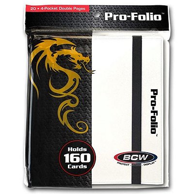 Binder: 4-Pocket: Pro-Folio: White - Importado