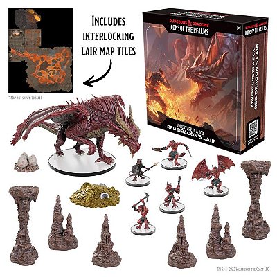 D&D: Icons of the Realms: Adventure in a Box: Red Dragon's Lair - Importado