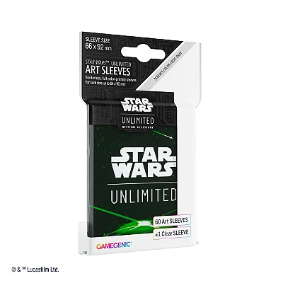 Gamegenic: Star Wars Unlimited Art Sleeves - Card Back Green