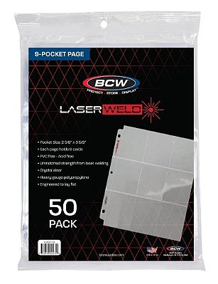 Plástico para Pasta LaserWeld® 9-Pocket Page - Side Load