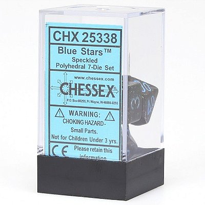 Kit de Dados - Speckled - Blue Stars - 7 Dados - Importado