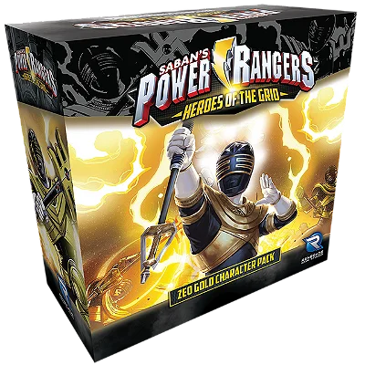 Power Rangers: Heroes of the Grid Zeo Gold Character Pack + Red Battle Zord Promo Card!