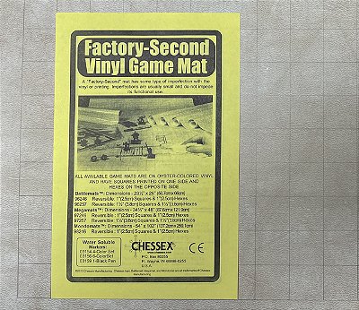 Factory-Second Reversible Battlemat 1 inch Squares & 1 inch Hexes