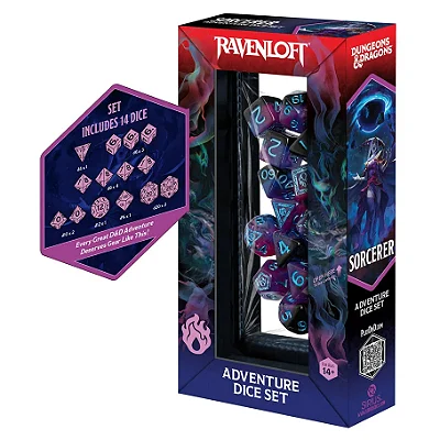 7-Set Adventure Dice: Sorcerer: Purple