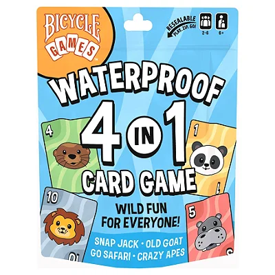 Bicycle: Waterproof 4 in 1 Card Games