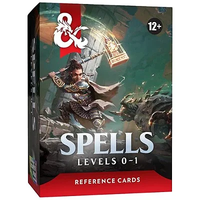 Dungeons & Dragons Trove Spells Levels 0-1 Reference Cards