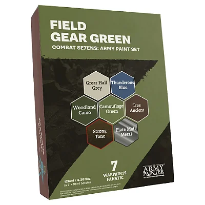 Warpaints Combat Se7ens: Field Gear Green Army Paint Set