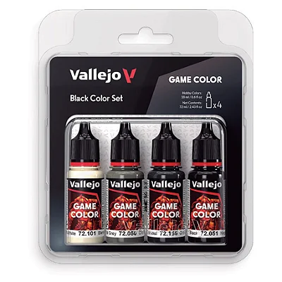 Game Color: Black Color Set (4)