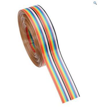 Cabo Flat Colorido 20 Vias 26awg - 60cm