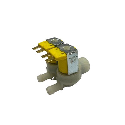 Válvula Solenoide Dupla de Entrada de Água - 180° - 3 vias - 127V - Nascimetal