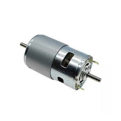 Motor DC 395 com Eixo Longo - 12V 800RPM