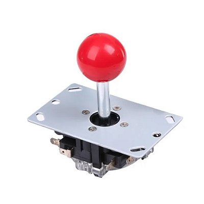 Joystick Arcade de 8 Posições - Bola Vermelha