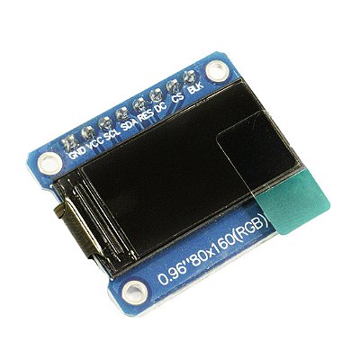 Display OLED 160x80 0.96" SPI para Arduino