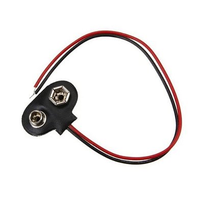 Adaptador Bateria 9v sem Plug - Tipo T - Vertical