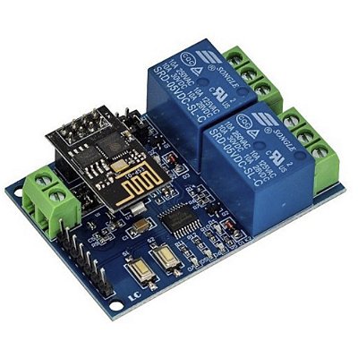 Módulo Relé 2 Canais com Módulo WiFi ESP8266