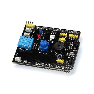 Shield Multifunções para Arduino com Sensores e I/O´s
