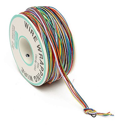 Fio Wire Wrap 250m 30AWG - 8 Cores - Eletrogate