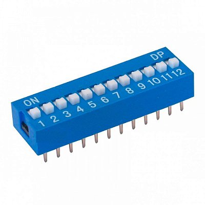 Chave DIP Switch 12 Vias