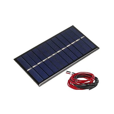 Mini Painel Solar Fotovoltaico 6V/1W - 160mA