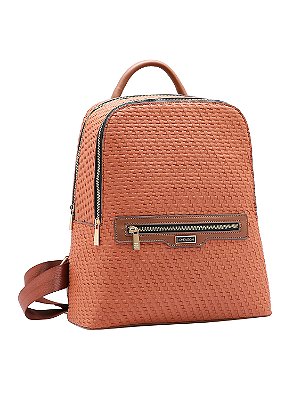 Bolsa Feminina Grande Alça de Ombro: Marrom, Textura Tresse Bolsa Feminina Grande Alça de Ombro: Marrom, Textura Tresse