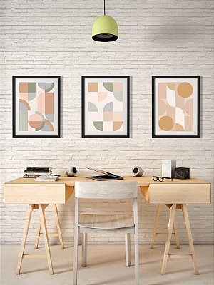 Kit com 3 Posters A3 Bauhaus