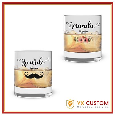 Copo de Whisky Personalizado Casamento