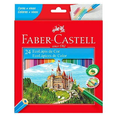 Lápis De Cor 24 Cores Faber Castell