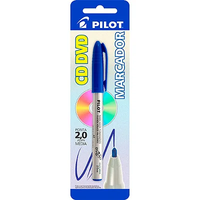 Pincel Permanente Para CD 2.0mm Azul Pilot