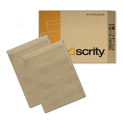 Envelope Saco 229x324 80g Kraft Natural Scrity