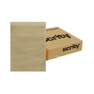 Envelope Saco 260x360 80g Kraft Natural Scrity