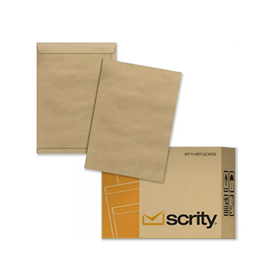Envelope Saco 185x248 80g Kraft Natural Scrity