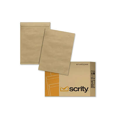 Envelope Saco 162x229 80g Kraft Natural Scrity