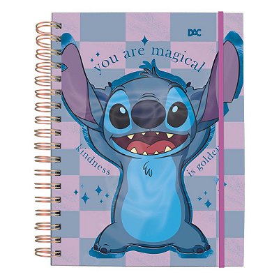 Caderno Smart Universitário 10 Matérias Stitch Disney DAC