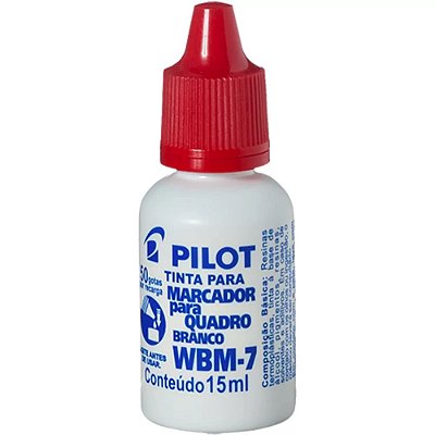 Tinta Marcador para Quadro Branco WBM -7 Vermelho Pilot