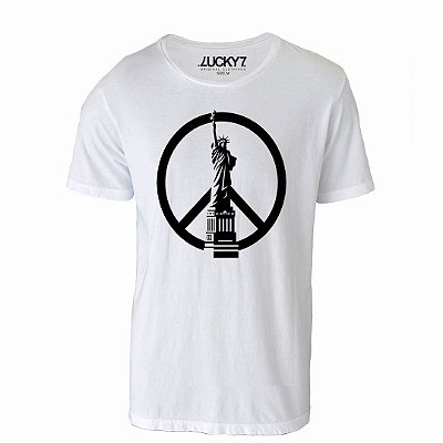Camiseta Gola Básica - Peace and Freedom