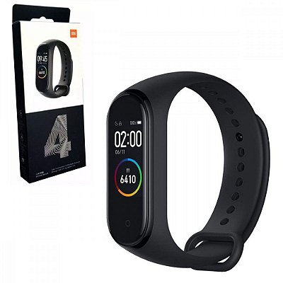 Smartwatch Xiaomi Mi Band 4 para Atividades Fisicas com Bluetooth - Preto