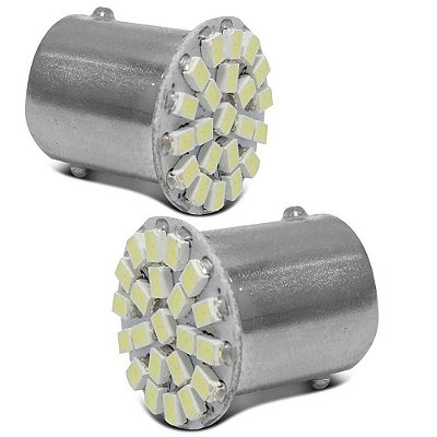Lâmpada de LED 1 Polo BA15S 1156 P21W Para Ré / Seta / Placa (Unidade)