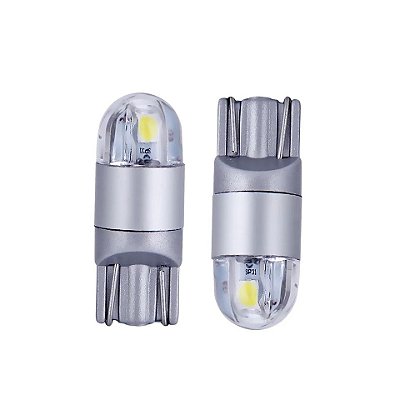 Lâmpada de LED Pingo T10 2 LEDS 3030 - 6000K - Linha Premium (Unidade)