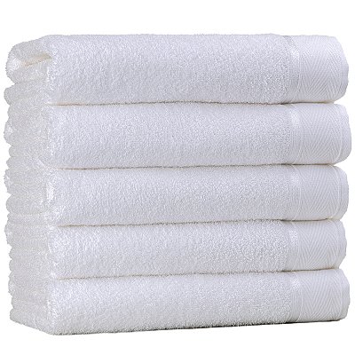 Kit 20 Toalhas de Rosto 50x80cm Gramatura 400g Branca