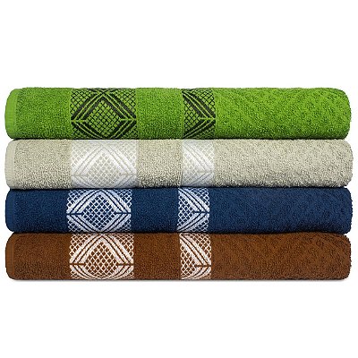 Kit 5 Toalhas Banhão Super Gigante Fascine 74x180cm