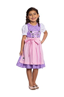 Vestido Infantil Lilás