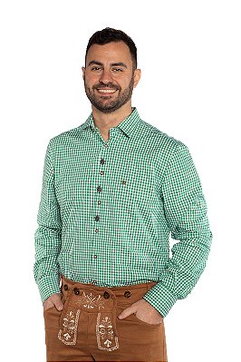 Camisa xadrez verde