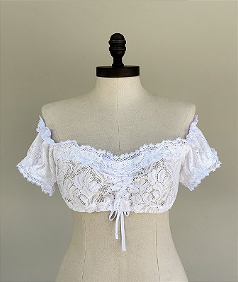 Blusa Ciganinha Renda Floral